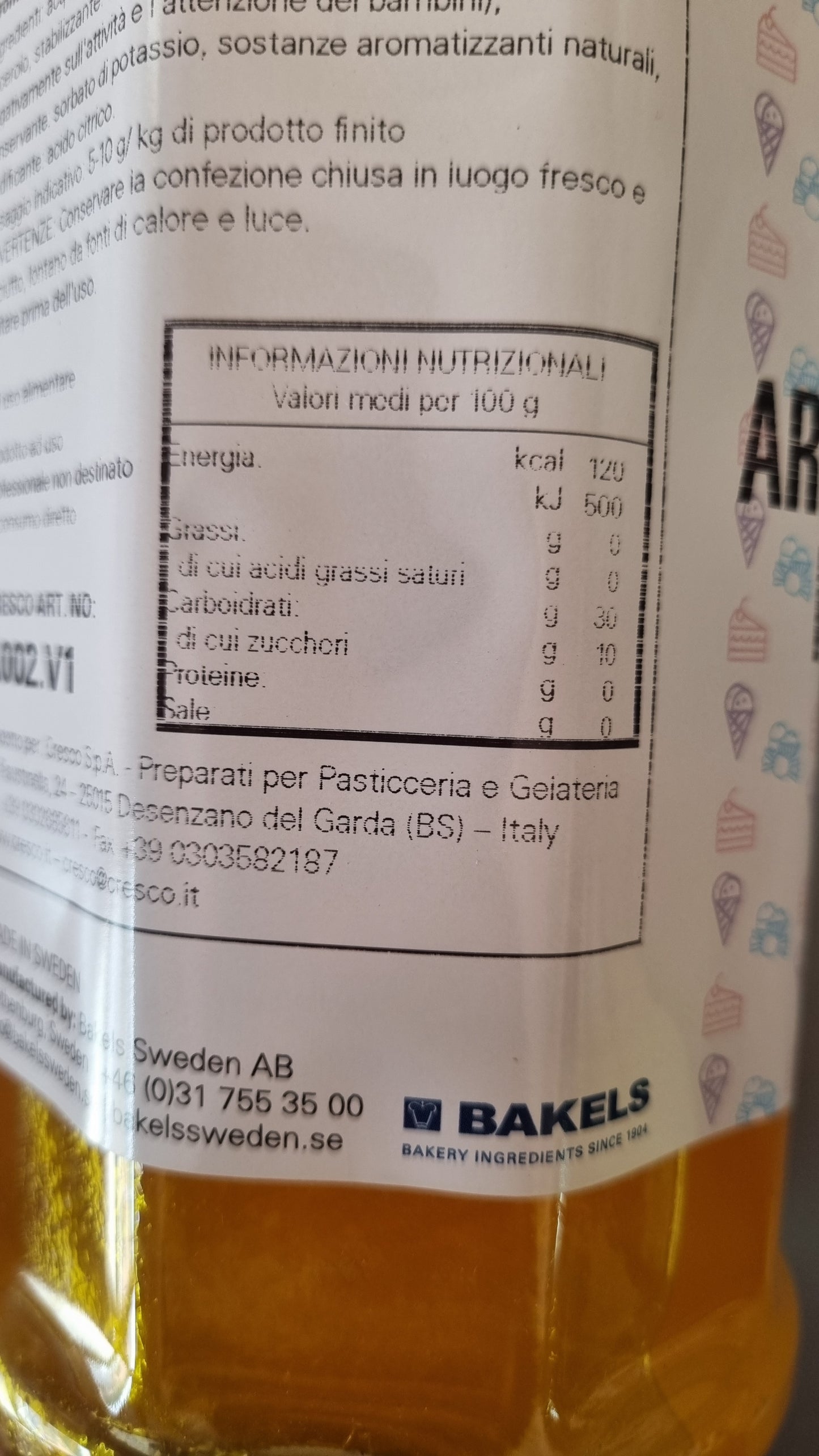 Aroma Limone Naturale in Pasta per Dolci - 1 kg