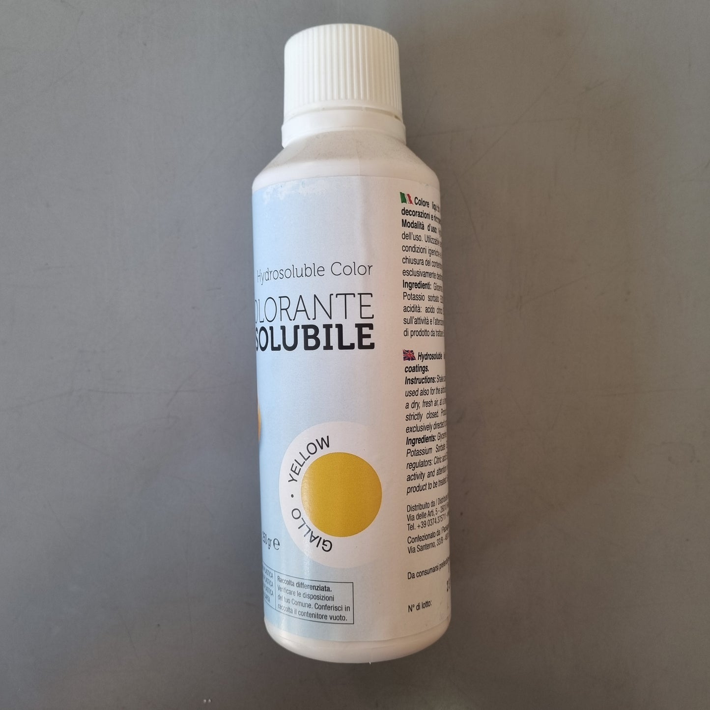 Colorante Alimentare Idrosolubile Giallo 250g - Solchim