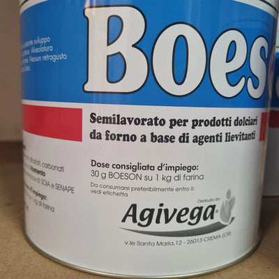 Barattolo di semilavorato per prodotti dolciari da forno con agenti lievitanti Agivega