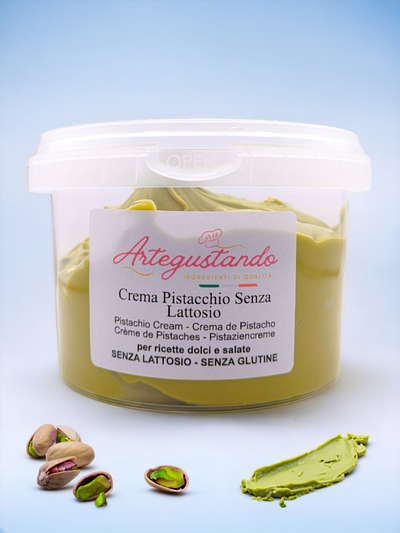 Crema Spalmabile al Pistacchio – Senza Lattosio e Glutine | da 500g a 5 kg