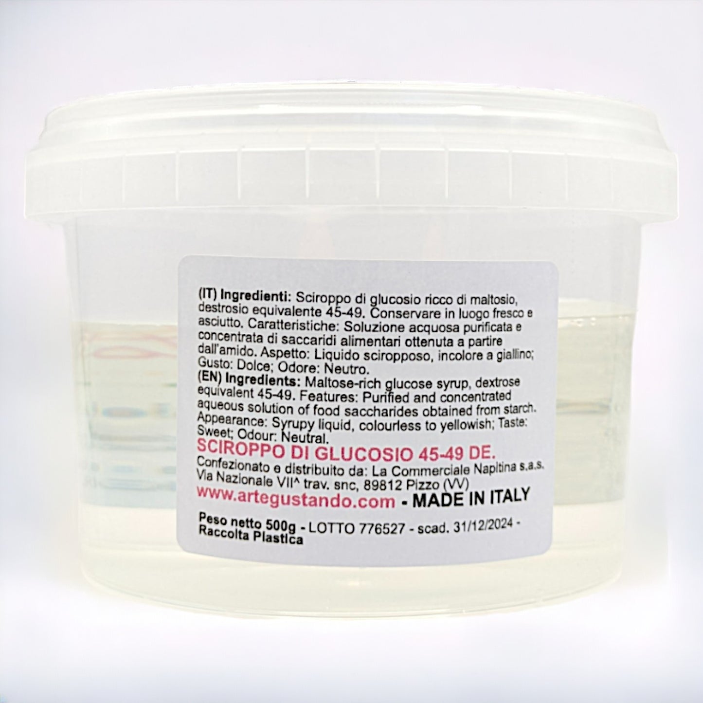 Sciroppo di Glucosio DE 45-49 per Dolci e Gelati - 500g e 1 kg