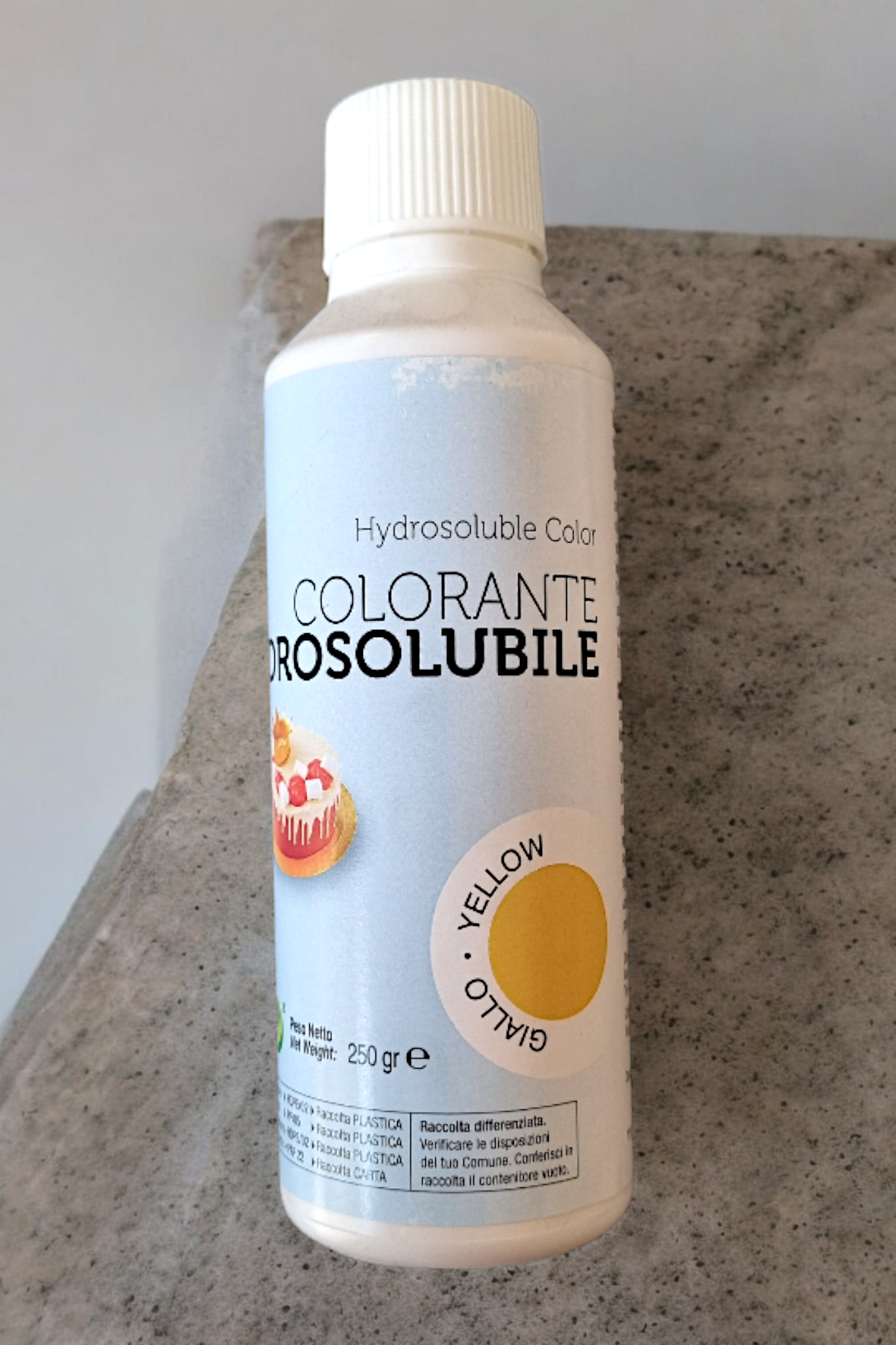 Colorante Alimentare Idrosolubile Giallo 250g - Solchim