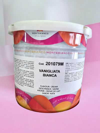 Pasta Gelato alla Vaniglia Bianca - 3,5 kg