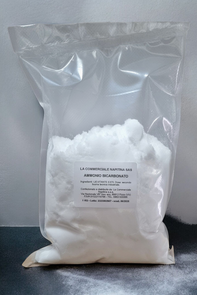Ammonio Bicarbonato Alimentare 1kg – Agente Lievitante per Dolci e Biscotti