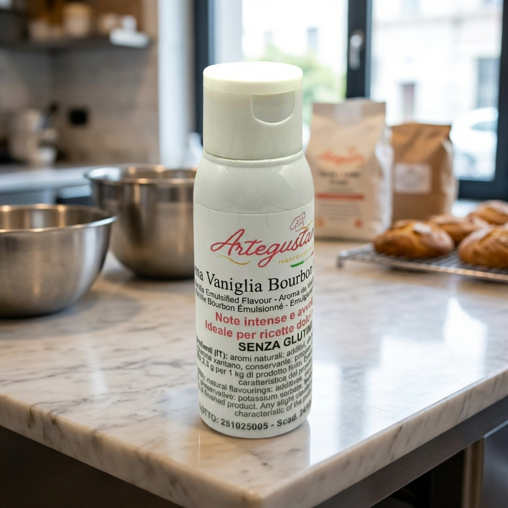 Aroma Vaniglia Bourbon Emulsionato 50ml – Alimentare per Creme e Dolci
