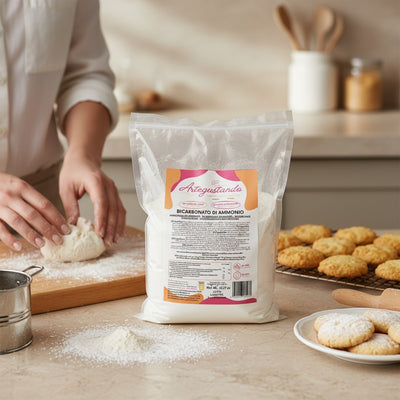 Bicarbonato di Ammonio 1kg – E503ii per Biscotti e Pasta Frolla