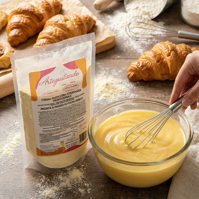 Crema Pasticcera Istantanea Professionale 500g – Pronta a Freddo in Pochi Minuti