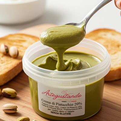 Crema al Pistacchio Spalmabile con il 20% di pistacchio - da 500g a 5 kg
