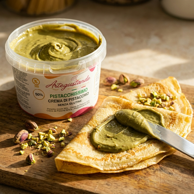 Crema Pistacchissimo 50% - Crema Spalmabile al Pistacchio Senza Glutine Italiana