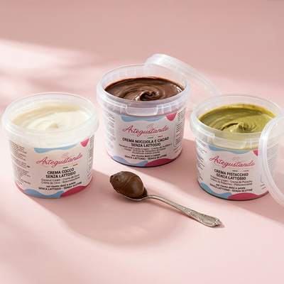 Crema Pistacchio Senza Lattosio, Cocco e Nocciola e Cacao - Offerta Convenienza