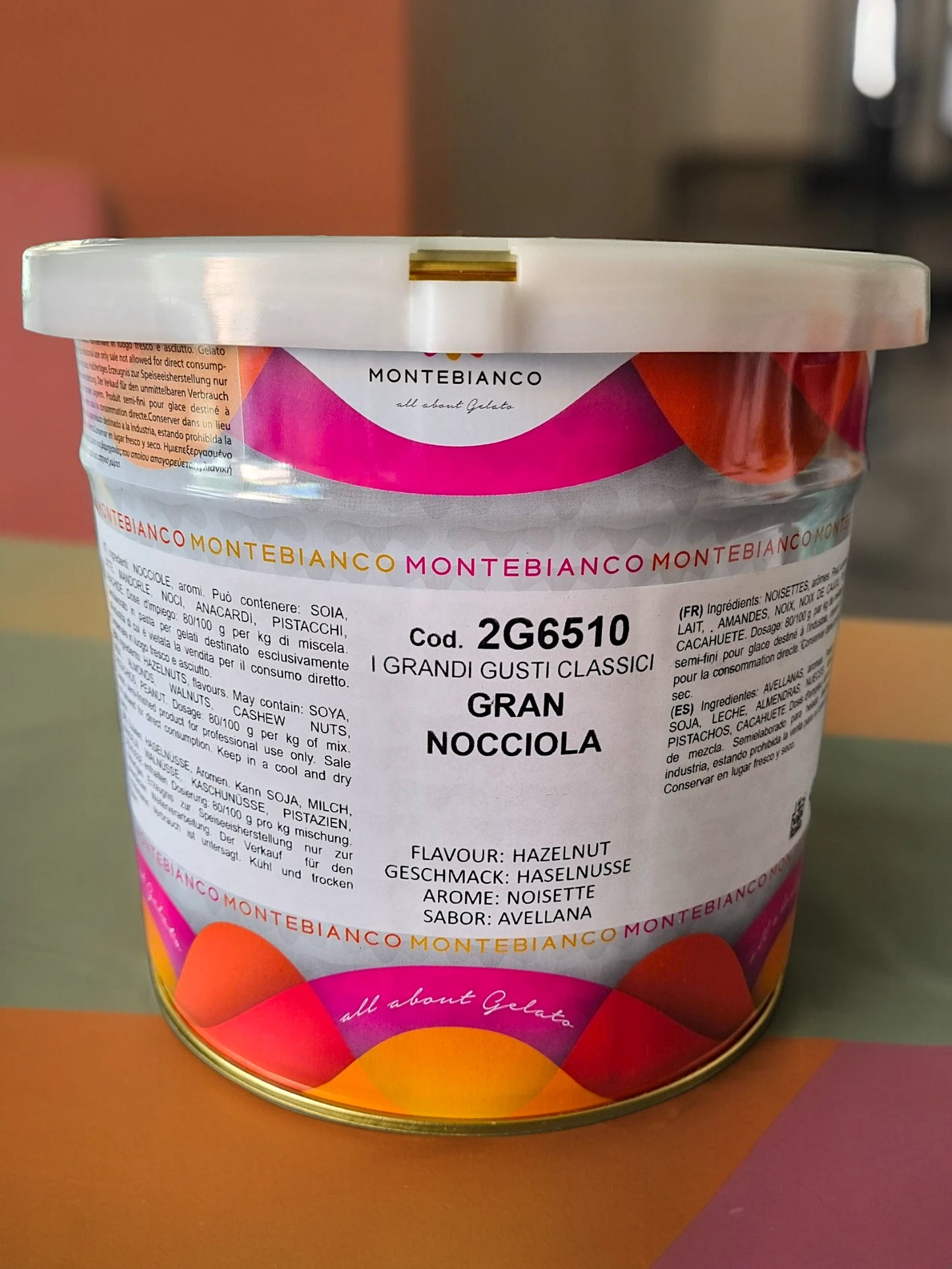 Gran Nocciola – Montebianco (Prodotti Stella) – 2,5 kg | Pasta di Nocciola per Gelateria e Pasticceria