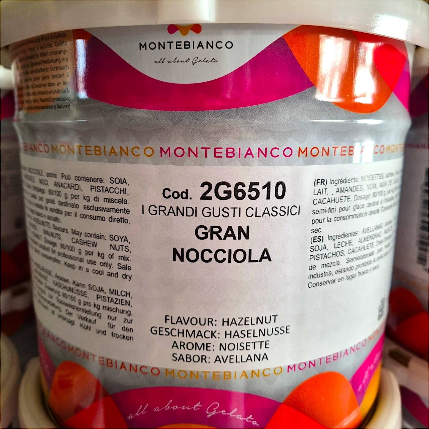 Gran Nocciola – Montebianco (Prodotti Stella) – 2,5 kg | Pasta di Nocciola per Gelateria e Pasticceria