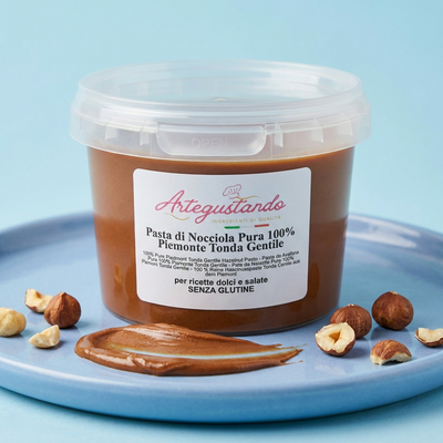 Pasta di Nocciola 100% Italiana – Tonda Gentile Piemonte – 250g / 500g – Senza Glutine