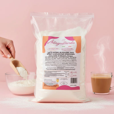 Latte Intero in Polvere con il 26% di Materia Grassa Professionale Italiano 1kg