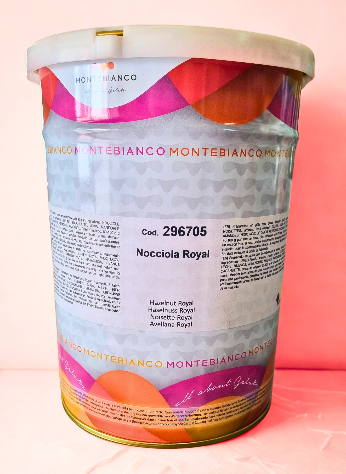 Pasta di Nocciola Royal – Montebianco (Stella) – Latta da 5 kg | Uso Professionale