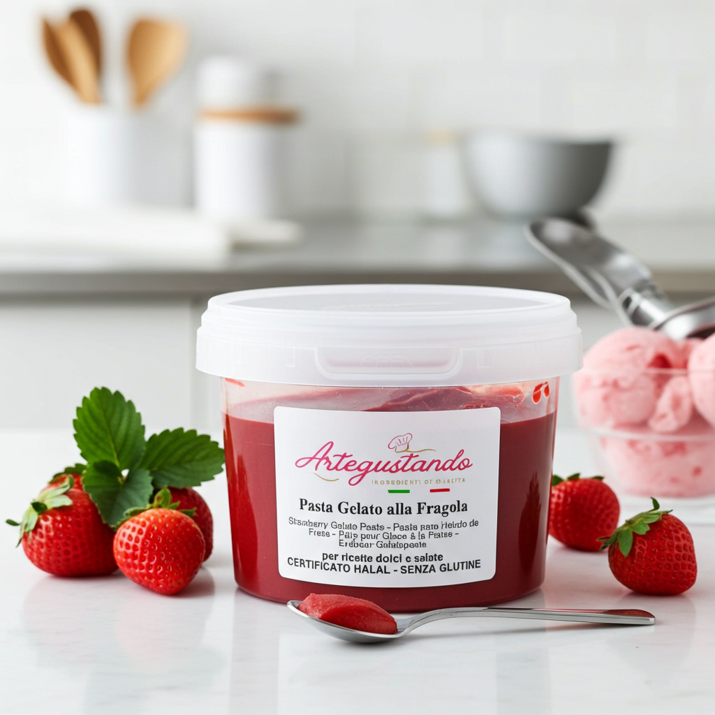 Pasta Fragola per Gelato e Dolci Senza Glutine - 250g/500g