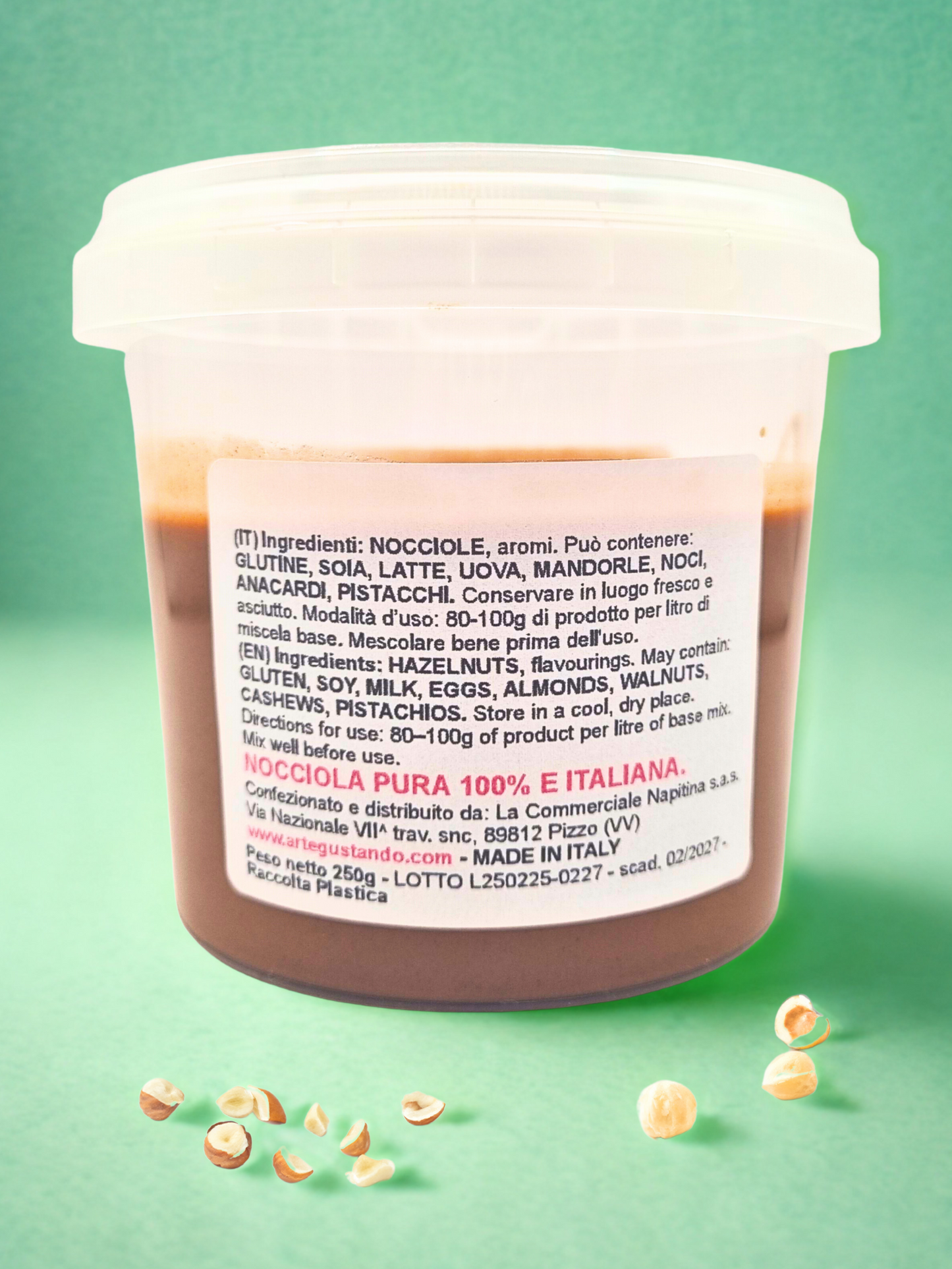 Pasta di Nocciola 100% Italia Delizia – 250g / 500g / 1 kg / 2 kg – Senza Glutine