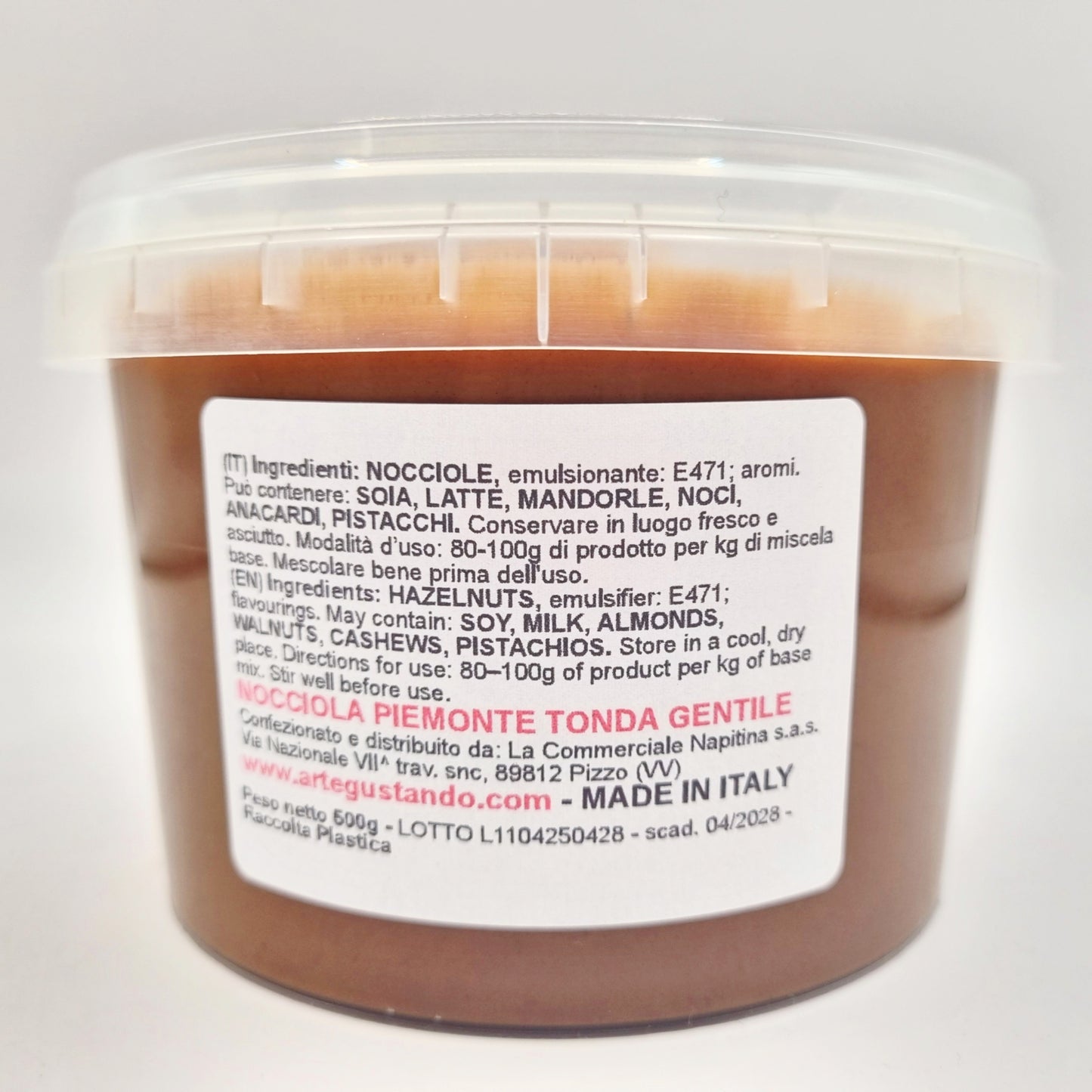 Pasta di Nocciola 100% Italiana – Tonda Gentile Piemonte – 250g / 500g – Senza Glutine