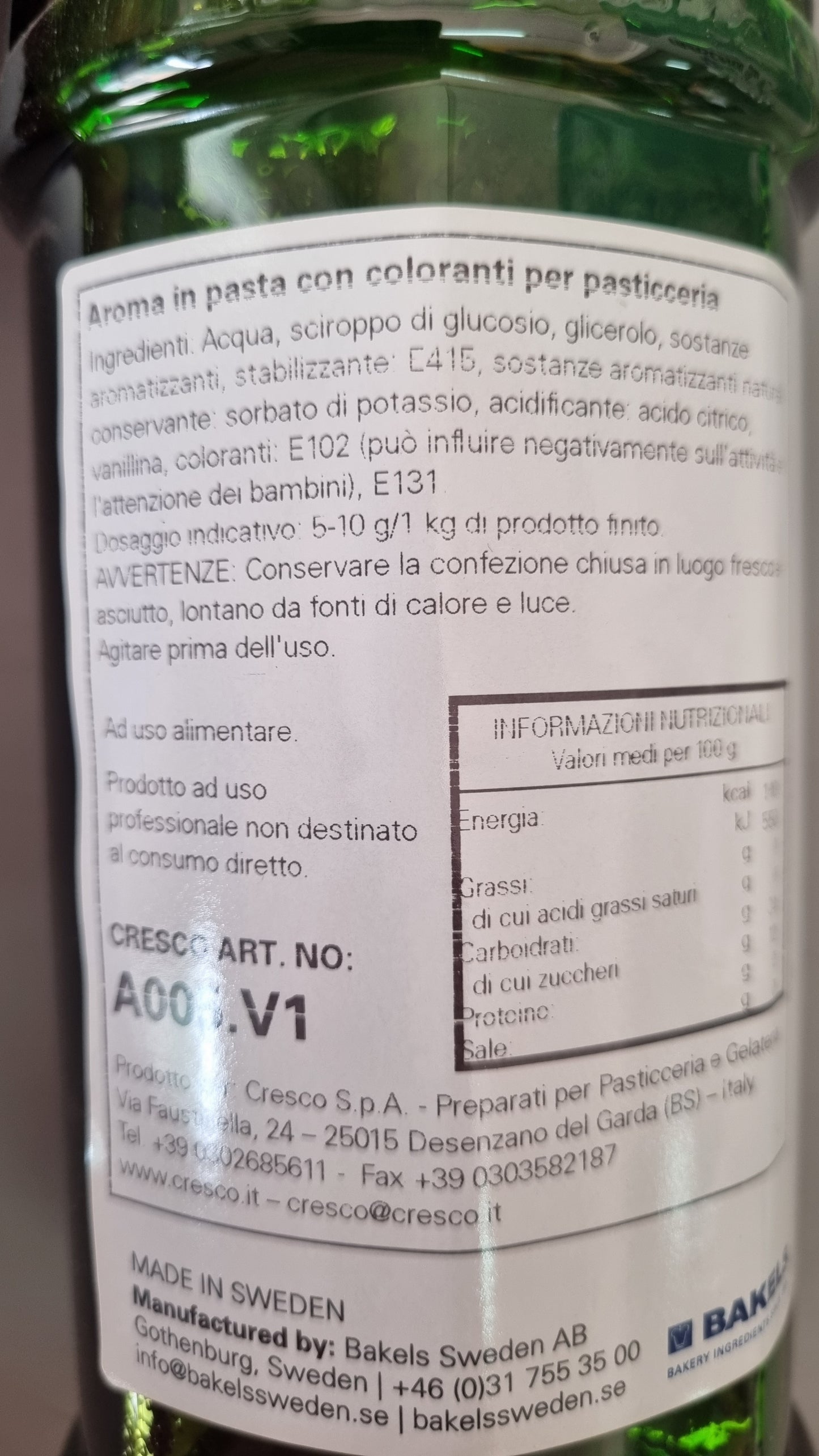 Aroma Pistacchio in Pasta per Dolci - 1 kg