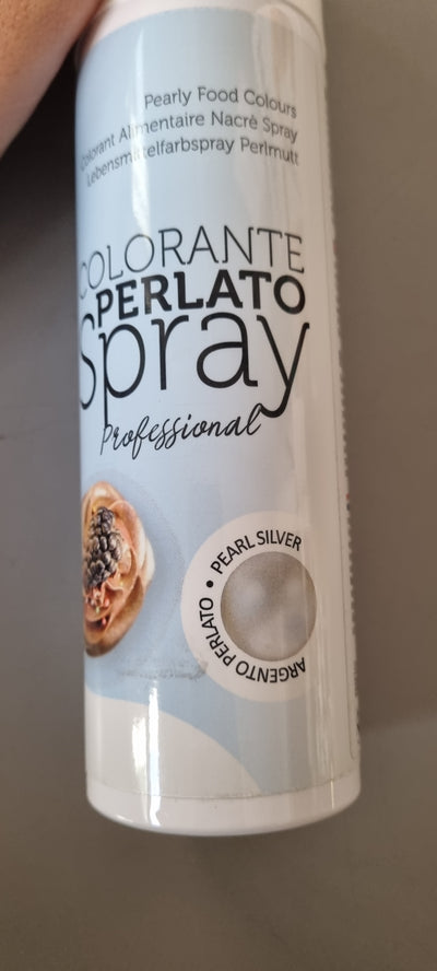 Colorante Alimentare Argento Perlato Spray Italiano - 250 ml