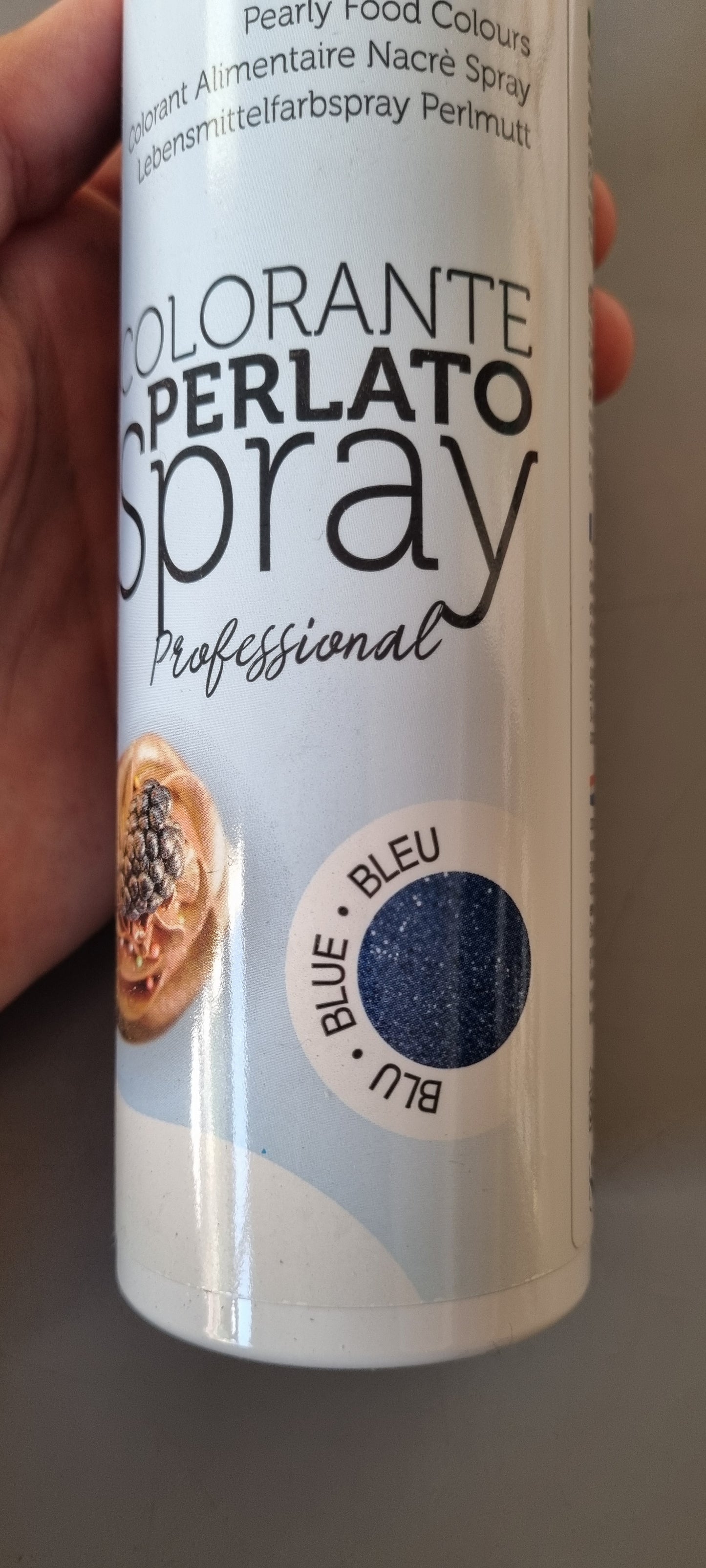 Colorante Alimentare Blu Perlato Spray Italiano - 250 ml