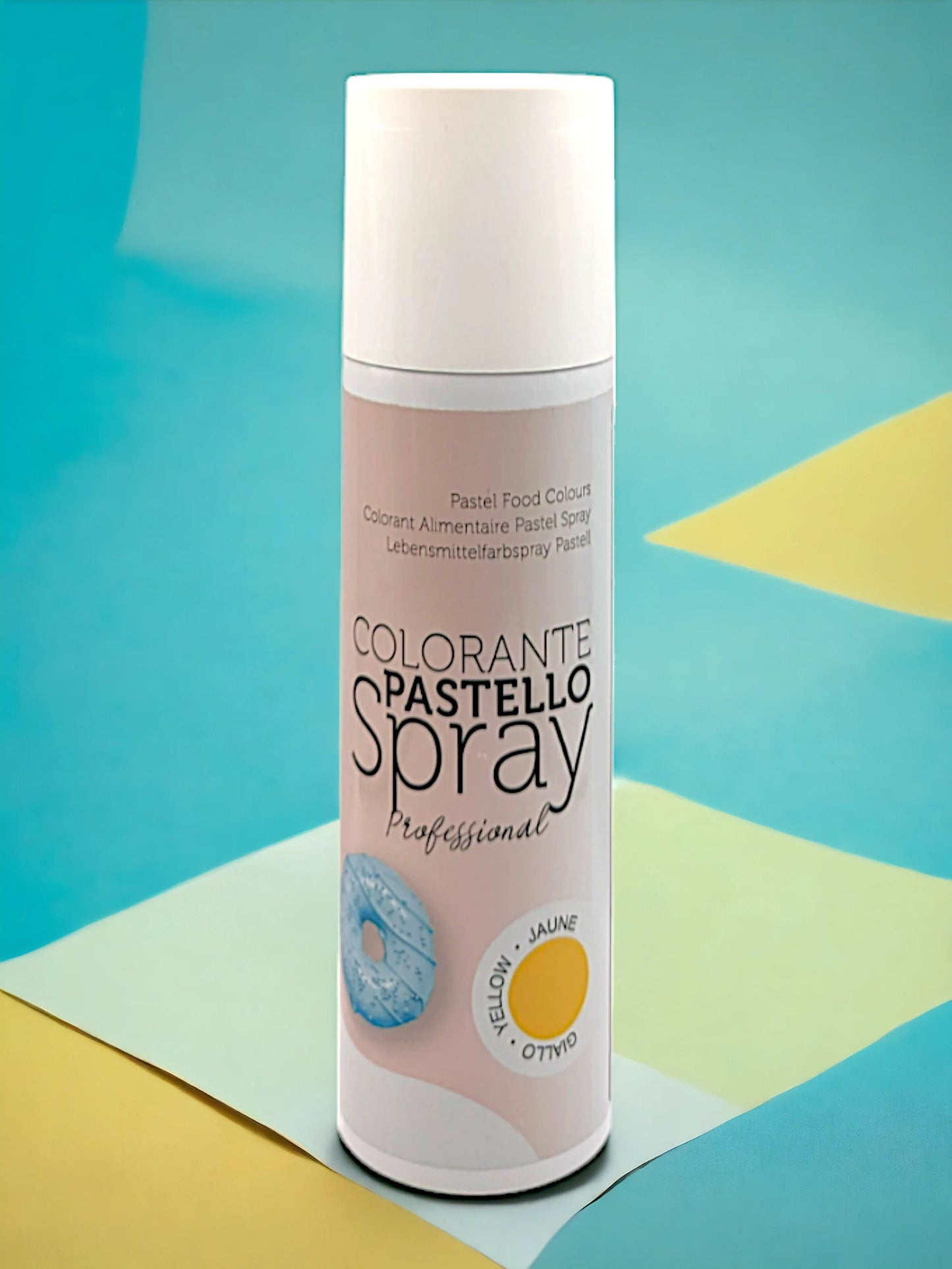 Colorante Alimentare Giallo Pastello Perlato Spray Italiano - 250 ml