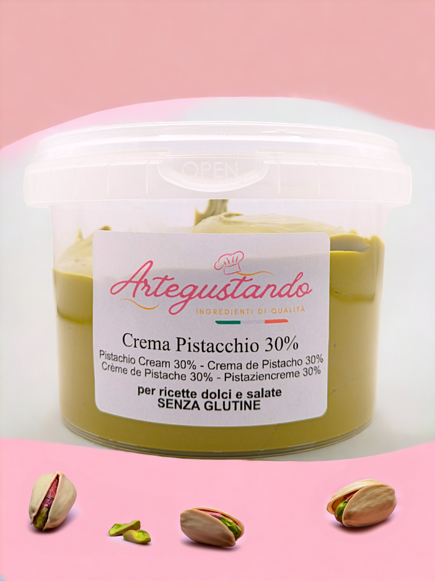 Crema al Pistacchio Spalmabile con il 30% di pistacchio - da 500g a 2 kg