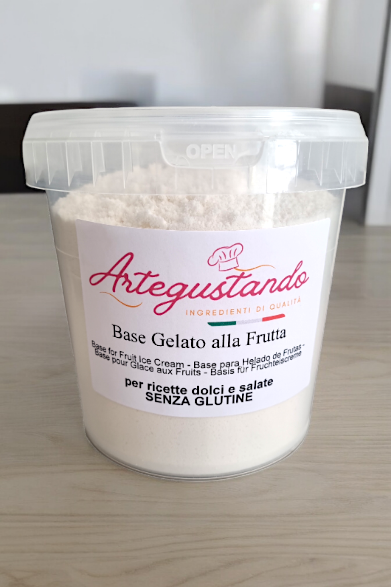 Base Gelato alla Frutta Italiana da 500g per Gelato Artigianale