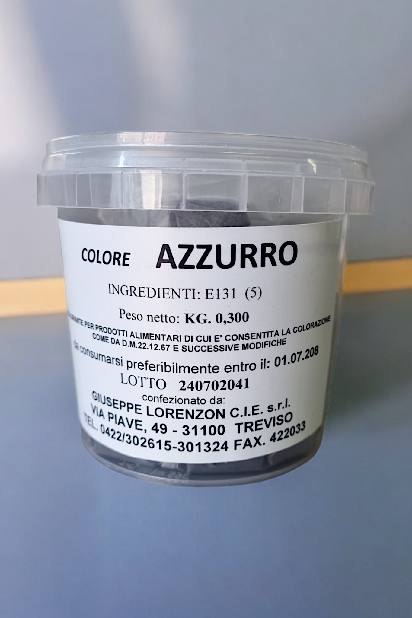 Colorante in Polvere Azzurro Alimentare 300g