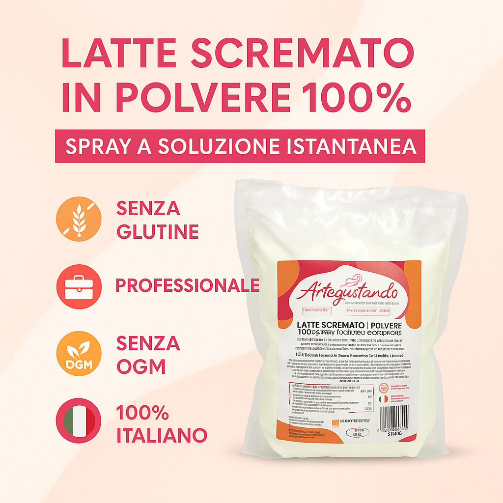 Latte Scremato in Polvere 100% Spray – Soluzione Istantanea 1 kg