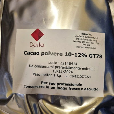 Cacao in Polvere Magro 10-12% 1 kg - Daila