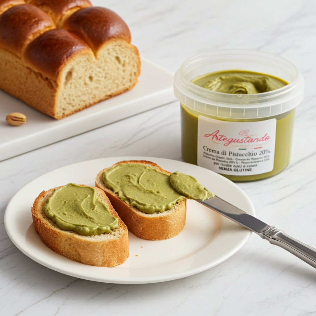 Crema al Pistacchio Spalmabile con il 20% di pistacchio - da 500g a 5 kg