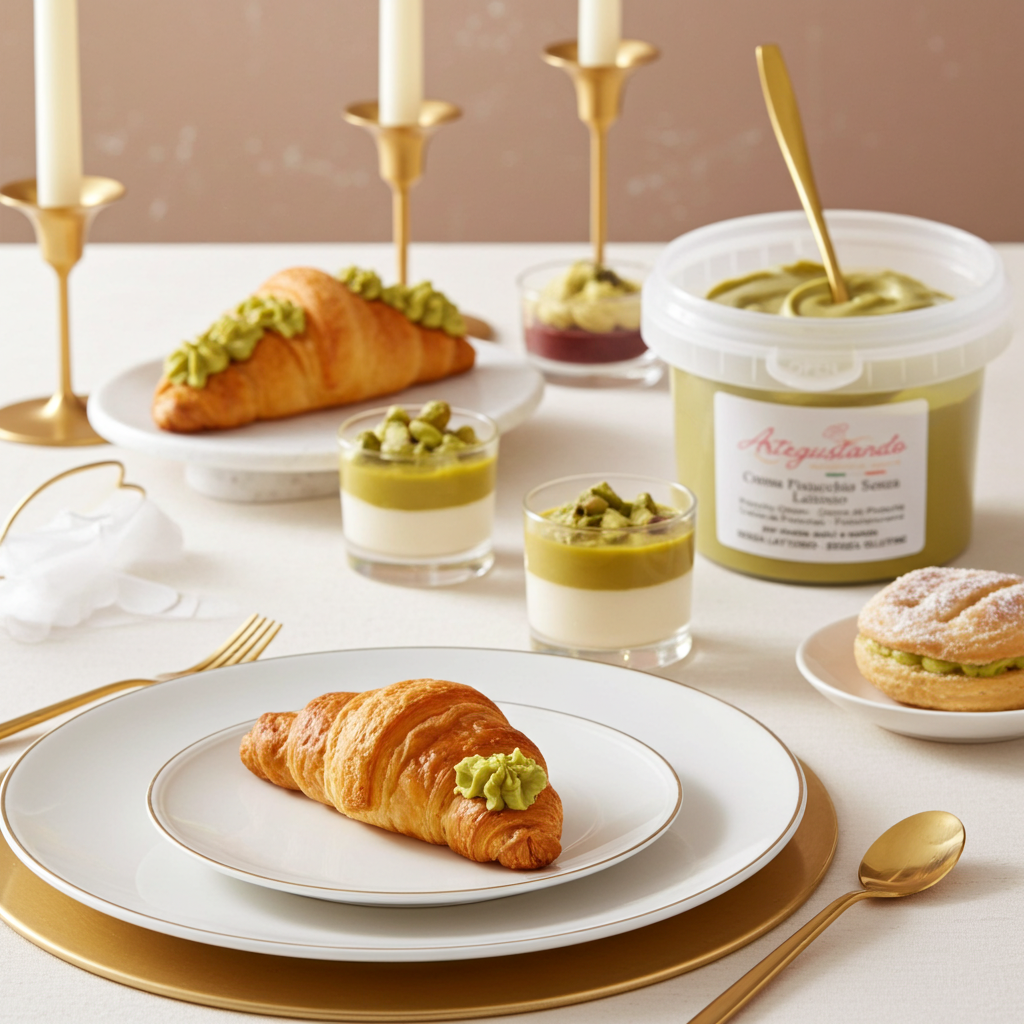 Crema Spalmabile al Pistacchio – Senza Lattosio e Glutine | da 500g a 5 kg