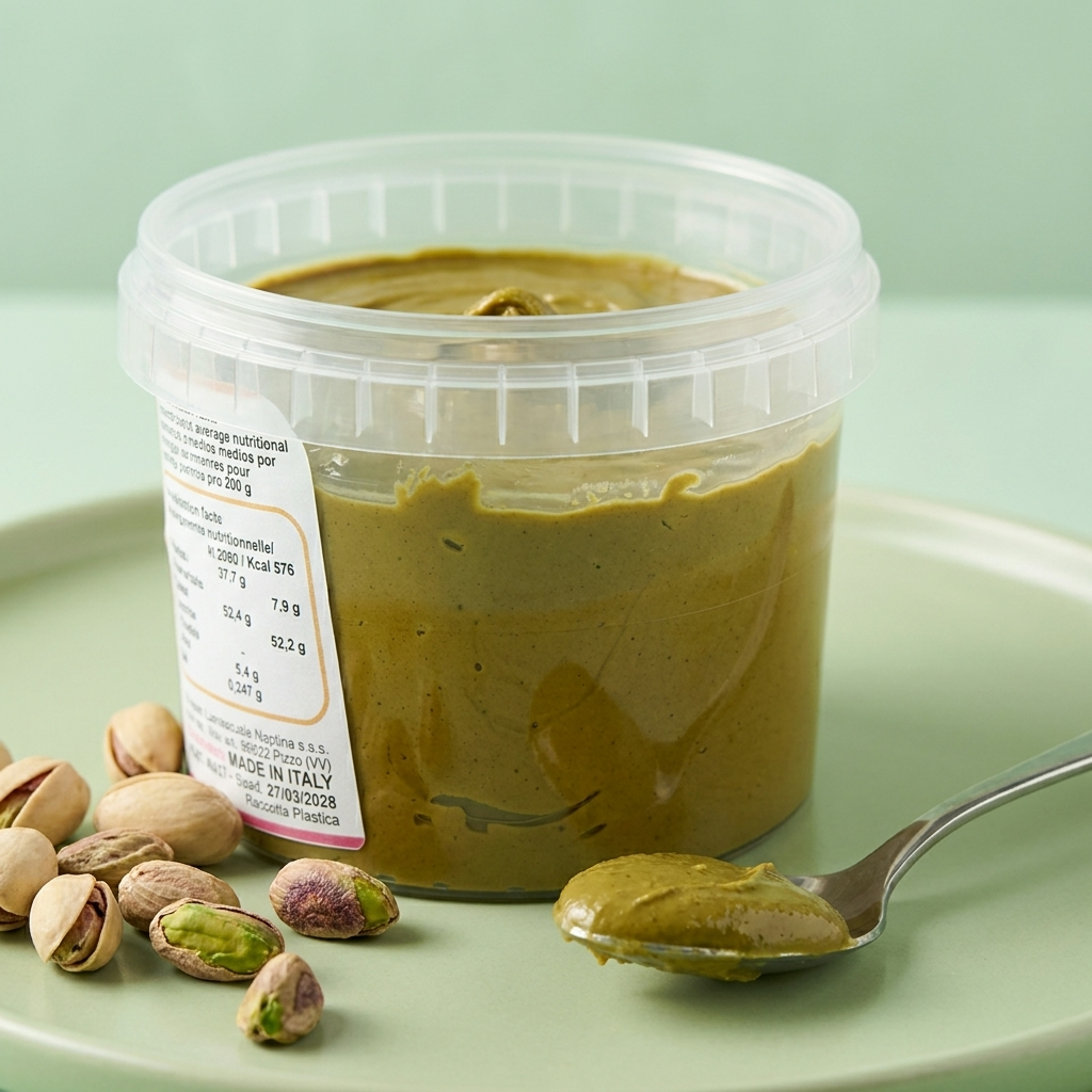 Crema Pistacchissimo 50% - Crema Spalmabile al Pistacchio Senza Glutine Italiana