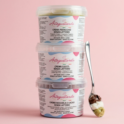 Crema Pistacchio Senza Lattosio, Cocco e Nocciola e Cacao - Offerta Convenienza