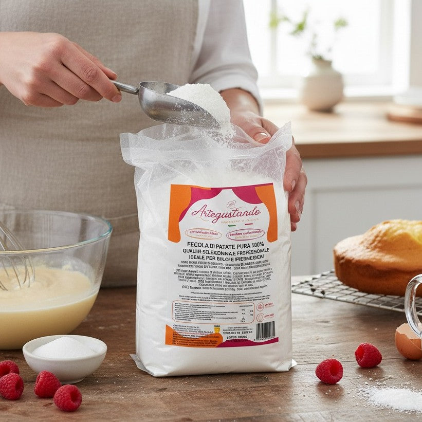 Fecola di Patate Pura 100% 1Kg – Amido Professionale per Dolci e Preparazioni
