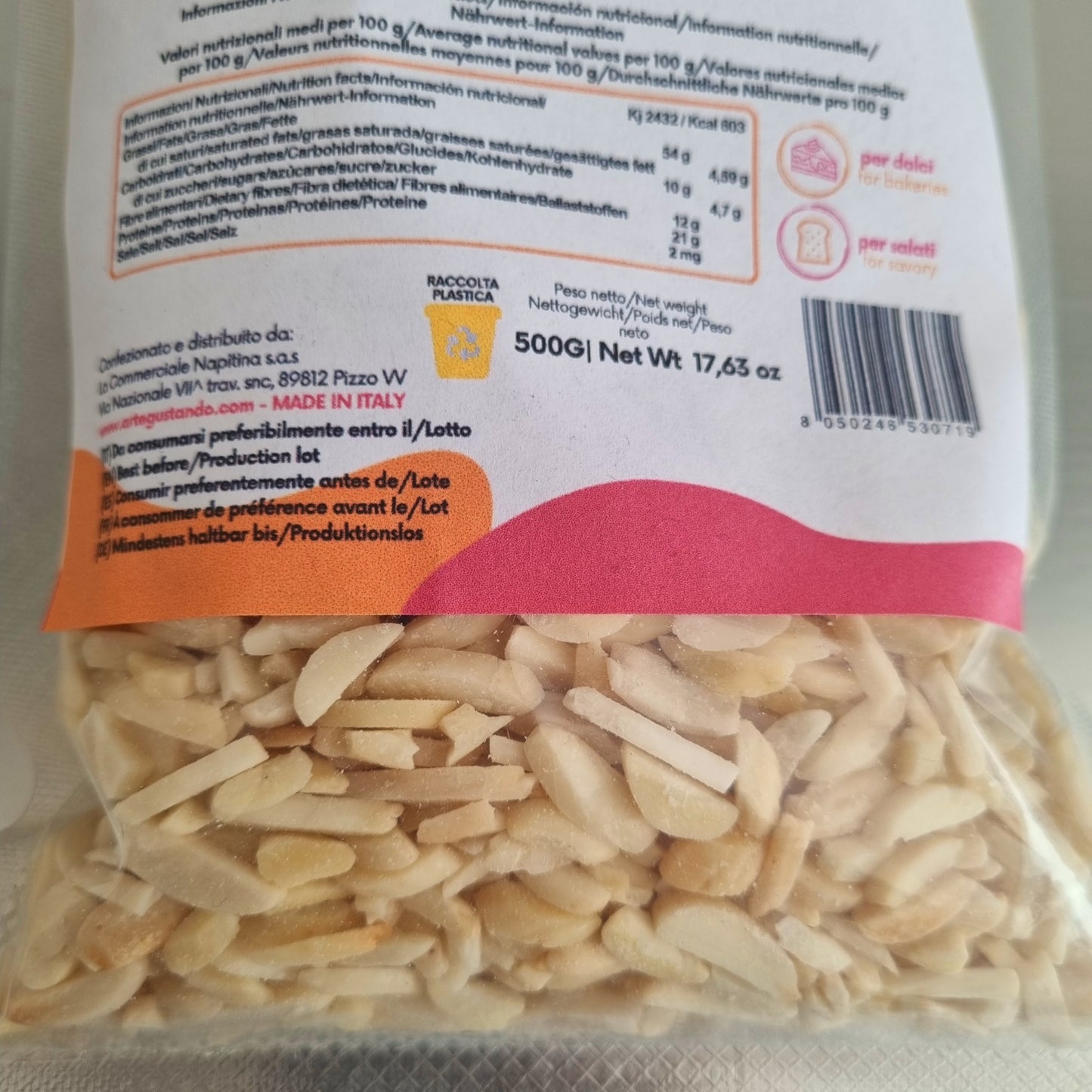 Bastoncini di Mandorle Pelate - 500g e 1 kg