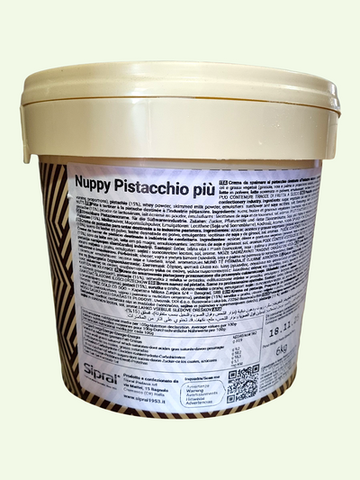 Nuppy Pistacchio Più – Crema al Pistacchio – Sipral – Secchiello da 6 kg