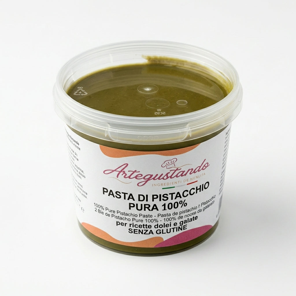 Pasta Pura di Pistacchio per Dolci, Gelato e Salato – 250g / 500g