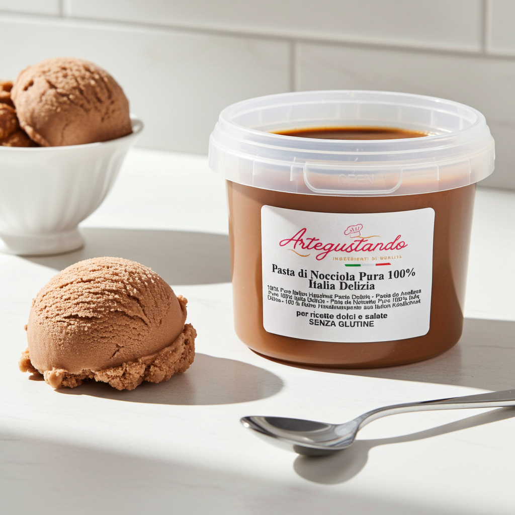 Pasta di Nocciola 100% Italia Delizia – 250g / 500g / 1 kg / 2 kg – Senza Glutine