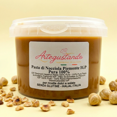Pasta di Nocciola Pura Piemonte IGP 100% – Senza Glutine, HALAL | 250g–500g-1kg