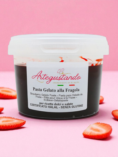 Pasta Fragola per Gelato e Dolci Senza Glutine - 250g/500g