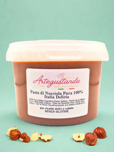 Pasta di Nocciola 100% Italia Delizia – 250g / 500g / 1 kg / 2 kg – Senza Glutine