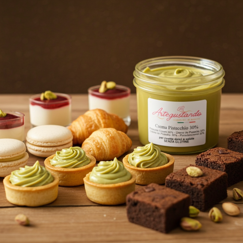 Crema al Pistacchio Spalmabile con il 30% di pistacchio - da 500g a 2 kg