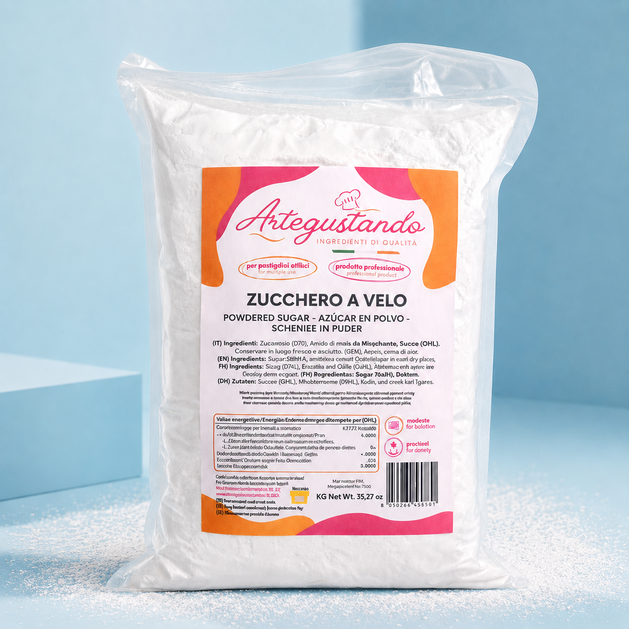 Zucchero a Velo Professionale Italiano - 1 kg